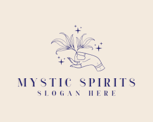 Apothecary Leaf Hand logo design