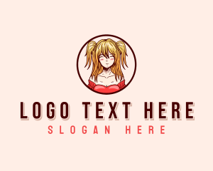 Cosplayer Anime Character logo design