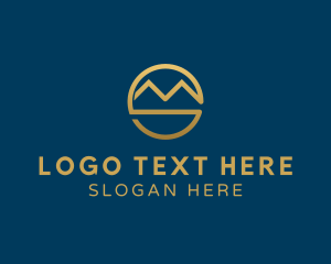 Land - Gold Mountain Mining logo design