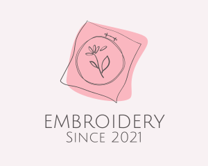 Flower Embroidery Ornate logo design