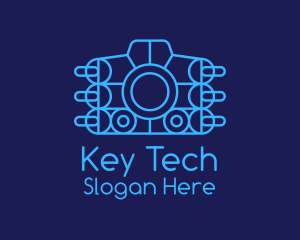 Blue Tech Camera logo design