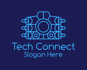 Photo - Blue Tech Camera logo design