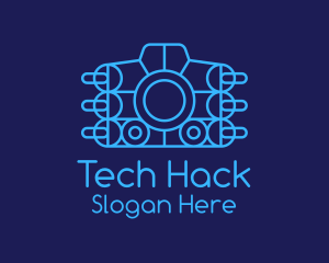 Blue Tech Camera logo design