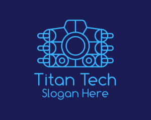 Blue Tech Camera logo design