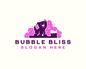 Bubble - Puppy Bubble Toothbrush logo design