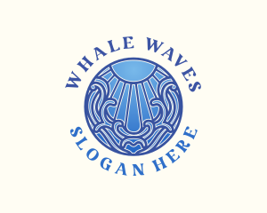 Sea Wave Sun logo design