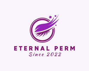 Perm - Beauty Eyelash Salon logo design