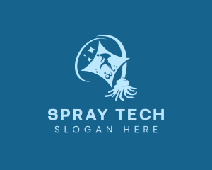 Sprayer - Mop Sprayer Housekeeping logo design