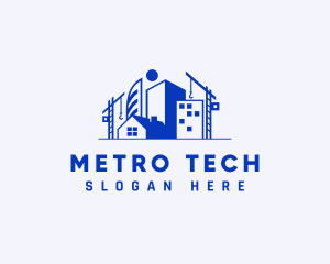 Metro - Urban Construction Development logo design