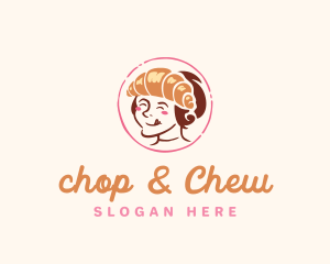 Croissant Girl Bakery Logo