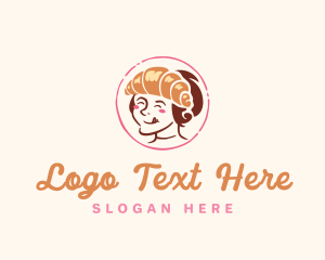 Croissant Girl Bakery Logo