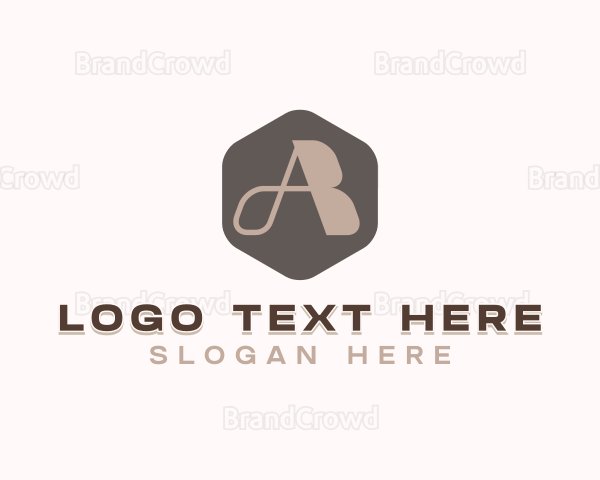 Stylish Brand Letter AB Logo