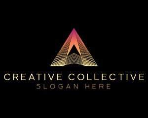 Creative Agency Pyramid logo design