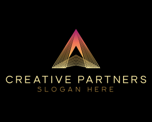 Creative Agency Pyramid logo design