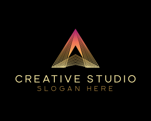 Creative Agency Pyramid logo design