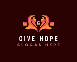 Donation - Heart Family Support logo design
