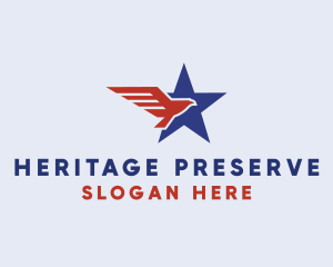 American Eagle Star logo design