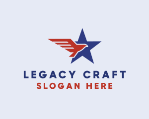 Heritage - American Eagle Star logo design