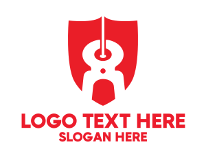 Fix - Nail Bolt Tongs Shield logo design