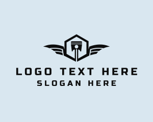 Engine - Automotive Piston Garage logo design