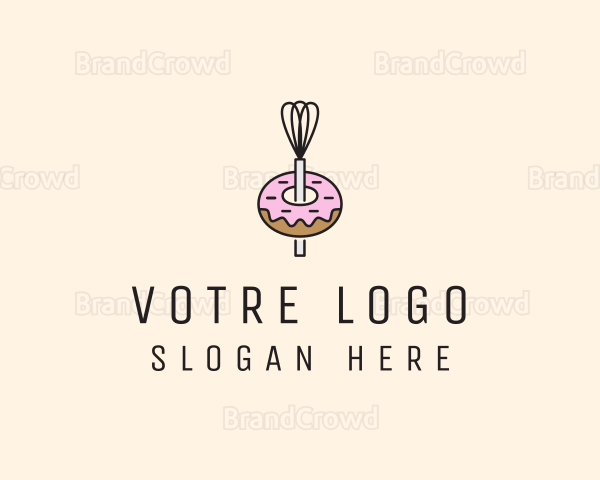 Donut Dessert Kitchenware Logo