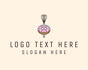 Pastries - Donut Dessert Kitchenware logo design