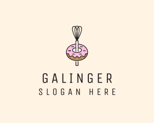 Donut Dessert Kitchenware Logo