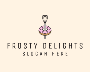 Icing - Donut Dessert Kitchenware logo design