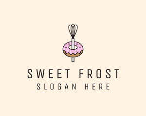 Icing - Donut Dessert Kitchenware logo design