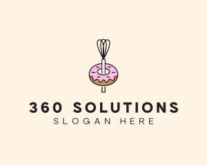 Donut Dessert Kitchenware logo design