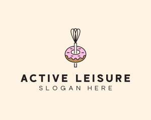 Donut Dessert Kitchenware logo design