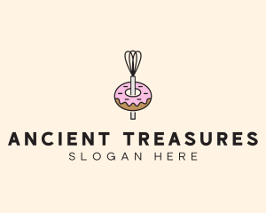 Donut Dessert Kitchenware logo design