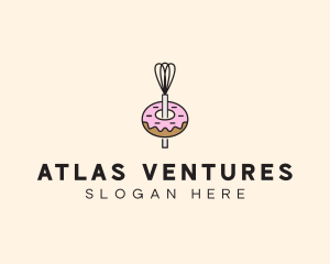 Donut Dessert Kitchenware logo design