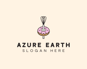 Donut Dessert Kitchenware logo design