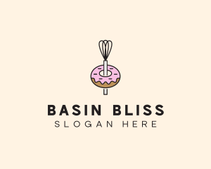 Donut Dessert Kitchenware logo design