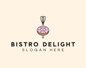 Donut Dessert Kitchenware logo design