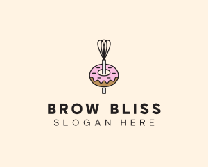 Donut Dessert Kitchenware logo design