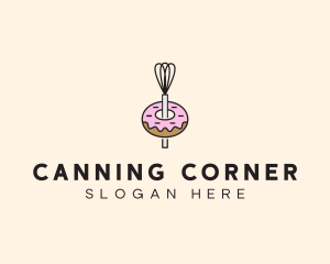 Donut Dessert Kitchenware logo design