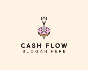 Donut Dessert Kitchenware logo design