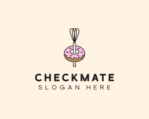 Donut Dessert Kitchenware logo design