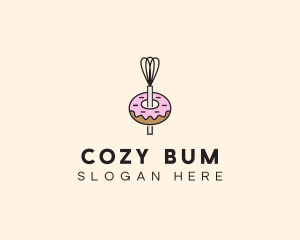 Donut Dessert Kitchenware logo design