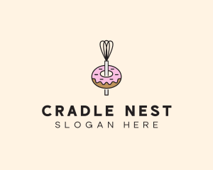 Donut Dessert Kitchenware logo design