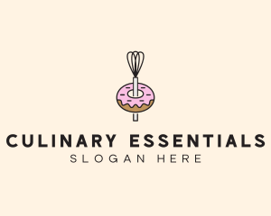 Donut Dessert Kitchenware logo design