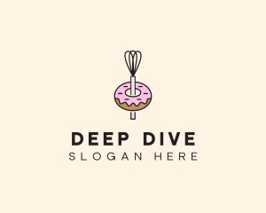 Donut Dessert Kitchenware logo design