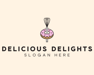 Donut Dessert Kitchenware logo design