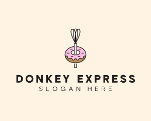 Donut Dessert Kitchenware logo design