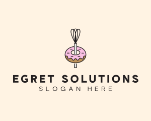 Donut Dessert Kitchenware logo design