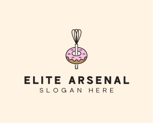 Donut Dessert Kitchenware logo design