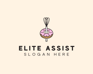 Donut Dessert Kitchenware logo design