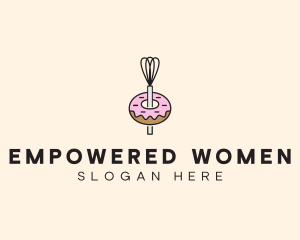 Donut Dessert Kitchenware logo design